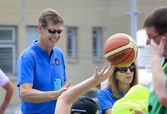 Vilniuje atidaryta NBA krepšinio aikštelė