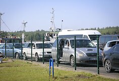 Pirmadienis prie perkėlos į Kur&scaron;ių neriją