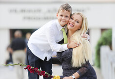 Jurgita Tvarijonaitė su sūnumi Tomu Juozapu