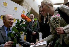Jurijus Smoriginas per vieną vakarą pristatė ir knygą, ir spektaklį