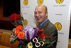 Jurijus Smoriginas per vieną vakarą pristatė ir knygą, ir spektaklį