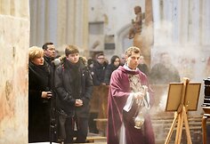 Gintautui Vy&scaron;niauskui skirtų &Scaron;v. Mi&scaron;ių akimirka
