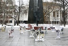Vilkų „piketas“ Vilniaus V.Kudirkos aikštėje