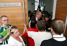 Kalvarijų turgavietės prekeiviai turgų išmainė į posėdį savivaldybėje