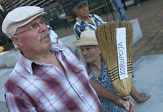Prekiautojai ir juos remiantys politikai surengė dar vieną nepritarimo akciją