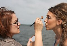 Dizainerių dueto A&V sukurtų maudymosi kostiumėlių fotosesija Nidoje