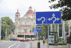 Naujai paženklinta žiedinė sankryža