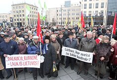 Protesto akcijos akimirka