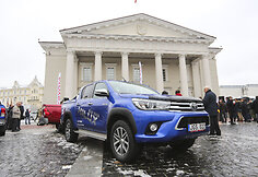 Pristatytas naujasis Benedikto Vanago automobilis, kuriuo jis lenktyniaus Dakaro ralyje
