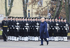  S.Daukanto aik&scaron;tėje &scaron;ventinė ceremonija, skirta Lietuvos kariuomenės Garbės sargybos kuopos įkūrimo 25-mečiui