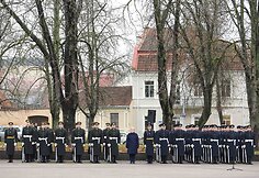  S.Daukanto aik&scaron;tėje &scaron;ventinė ceremonija, skirta Lietuvos kariuomenės Garbės sargybos kuopos įkūrimo 25-mečiui