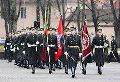  S.Daukanto aik&scaron;tėje &scaron;ventinė ceremonija, skirta Lietuvos kariuomenės Garbės sargybos kuopos įkūrimo 25-mečiui