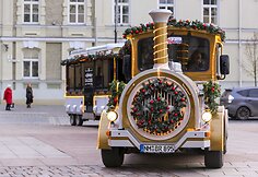 Kalėdinis traukinukas Vilniaus centre