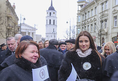 Advokatų eisena &bdquo;Teisingumo liepsna&ldquo;, skirta paminėti Lietuvos advokatūros dieną.