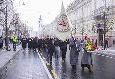 Advokatų eisena &bdquo;Teisingumo liepsna&ldquo;, skirta paminėti Lietuvos advokatūros dieną.