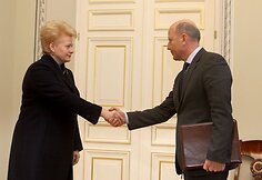 Policijos generalinis komisaras Vizgirdas Telyčėnas ir vidaus reikalų ministras Raimundas Palaitis