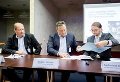 Dzintars Pomers, Valdis Lejnieks ir Gediminas Almantas