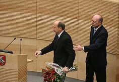 Andrius Kubilius ir Seimo pirmininkas Arūnas Valinskas
