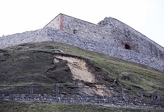 Nuo&scaron;liaužos niokoja Gedimino pilies kalną