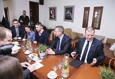 Saulius Skvernelis susitiko su žurnalistais