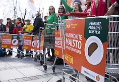 „Maisto banko“ akcijos savanorių išlydėtuvės