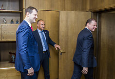 Gintautas Paluckas ir Saulius Skvernelis