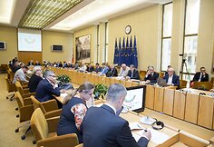 Saulius Skvernelis dalyvavo Lietuvos valstiečių ir žaliųjų sąjungos frakcijos posėdyje