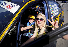 Natalija Bunkė su sūnumi Kristupu