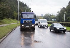 Eismo incidentas trečiadienį Vilniuje, T.Narbuto g. įkalnėje