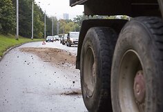 Eismo incidentas trečiadienį Vilniuje, T.Narbuto g. įkalnėje
