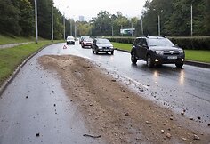 Eismo incidentas trečiadienį Vilniuje, T.Narbuto g. įkalnėje