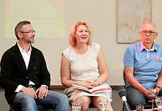 I&scaron; kairės: Aleksandras &Scaron;imelis, Audronė Misikonienė, Jonas Žiburkus