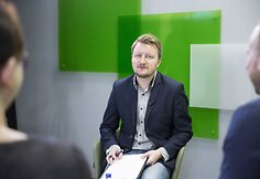 15min studijoje &ndash; pokalbis apie audioknygą &bdquo;Kiborgų žemė&ldquo;