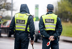 Paskutinį spalio sekmadienį policija Vilniuje surengė reidą
