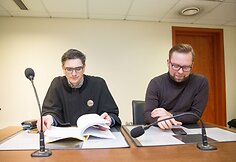 Advokatas Justas Sakavičius ir Juozas Butnorius