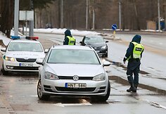 Vilniaus kelių policijos reidas Lizdeikos gatvėje
