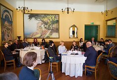Lietuvos prisistatymo Londono knygų mugėje spaudos konferencija