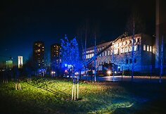 Vilniuje užsidegė Tarptautinės teisės ir verslo auk&scaron;tosios mokyklos pastatas, evakuoti studentai