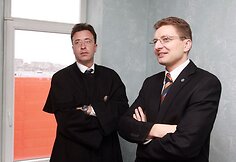 Dainius Radzevičius su advokatu