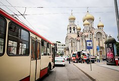 Vilniuje sprogus troleibuso padangai sužeisti keturi žmonės