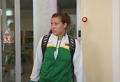 Lietuvos moterų krepšinio rinktinė Vilniaus oro uoste