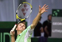 Ričardas Berankis pirmame mače 6:1, 6:3, 6:1 įveikė George'ą Khrikadze