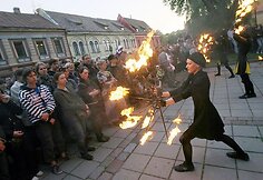 Penktadienį prasidėjusi šventė „Kauno dienos 2009“ ir antrąją dieną, šeštadienį, kviečia nebijoti lietaus.