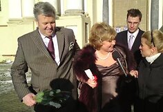 Edita ir jos vyras po ceremonijos