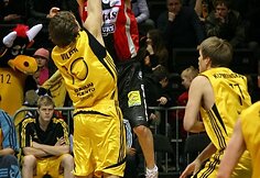 Vilniaus „Lietuvos rytas“ išvykoje 73:64 palaužė Šiaulių „Šiaulius“ (2008.03.21).