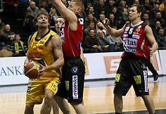 Vilniaus „Lietuvos rytas“ išvykoje 73:64 palaužė Šiaulių „Šiaulius“ (2008.03.21).