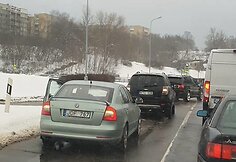 Įvykio vietoje žiede ties S.Batoro gatvės pradžia