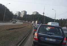 Spūstis Laisvės prospekte nusidriekė kelis kilometrus (asociatyvinė nuotr.).