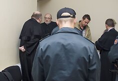 Vytautas Šaltenis ir Maartenas Sebastianas Spanjaartas teisme