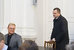 Andrius Riabčiukas ir Eugenijus Ivanenko (dešiniau)